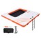 White, Orange Inflatable Floating Dock Trampoline Pool PVC Non-Slip
